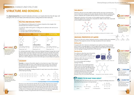 Gallery image for CfE higher chemistry spread