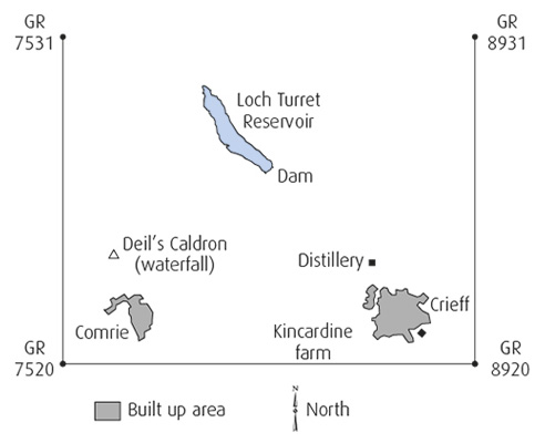 Map including loch illustration