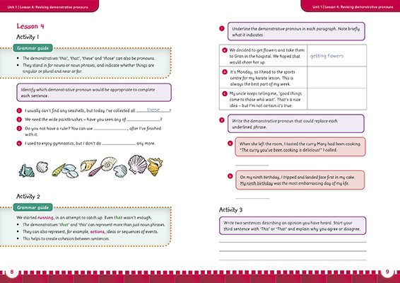 Gallery image for Building blocks year 6 student book spread