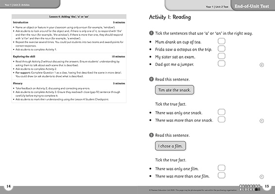 Gallery image for Building blocks Y1 teaching guide spread