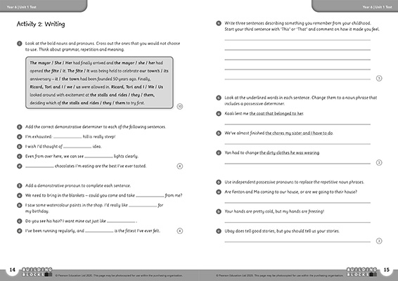 Gallery image for Building blocks Y6 teaching guide spread