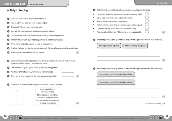 Gallery image for Building blocks Y6 teaching guide spread