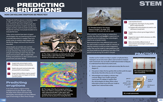 Gallery image for Exploring science year 8 spread