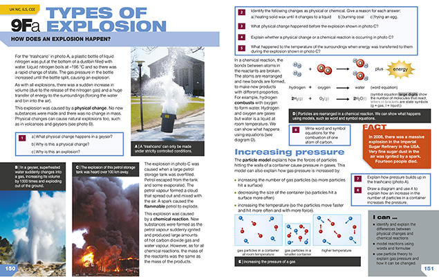 Gallery image for Exploring science chemistry spread