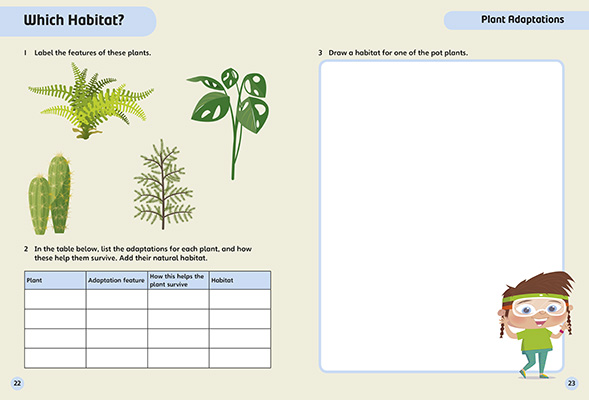 Gallery image for Science bug international plant adaptations spread