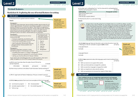 Gallery image for Functional skills English spread