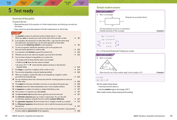 Gallery image for GCSE maths foundation Y10 spread