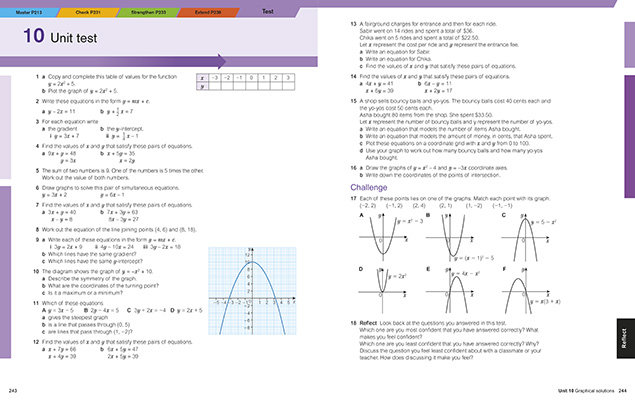 Gallery image for KS3 Maths progress year 9 student book spread