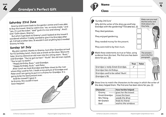 Gallery image for Pinpoint comprehension year 6 spread