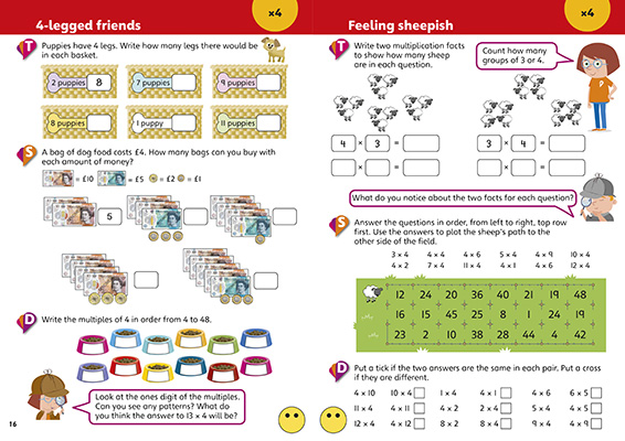 Gallery image for Pinpoint times tables year 3 spread