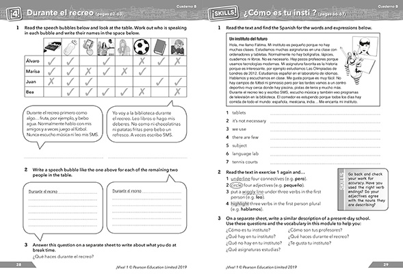 Gallery image for Viva workbook 1B spread