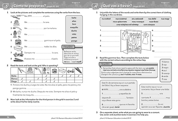 Gallery image for Viva workbook 2A spread