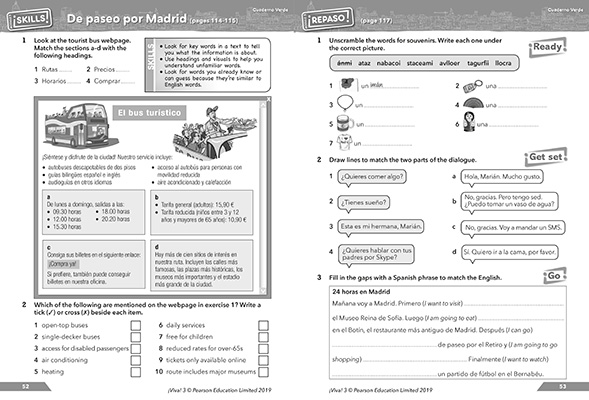 Gallery image for Viva workbook 3 Verde spread