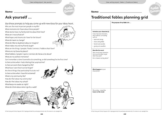 Gallery image for Power English Y3 teacher guide spread