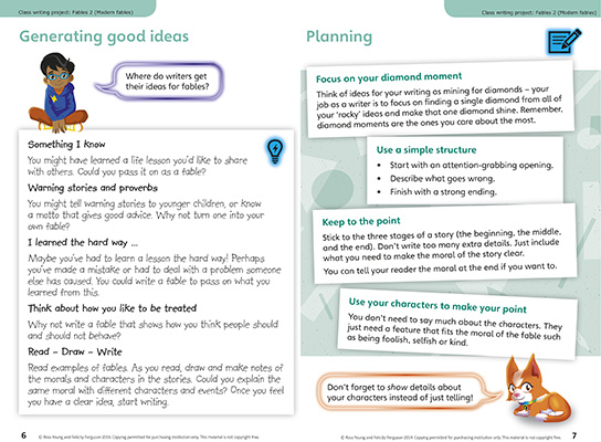 Gallery image for Power English Y3 fables spread