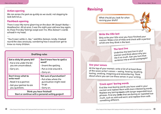 Gallery image for Power English Y4 memoir spread