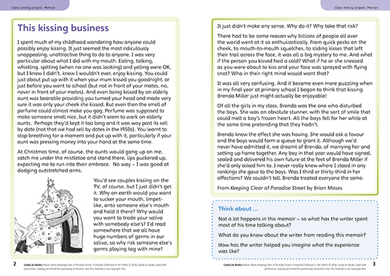 Gallery image for Power English Y5 memoir spread