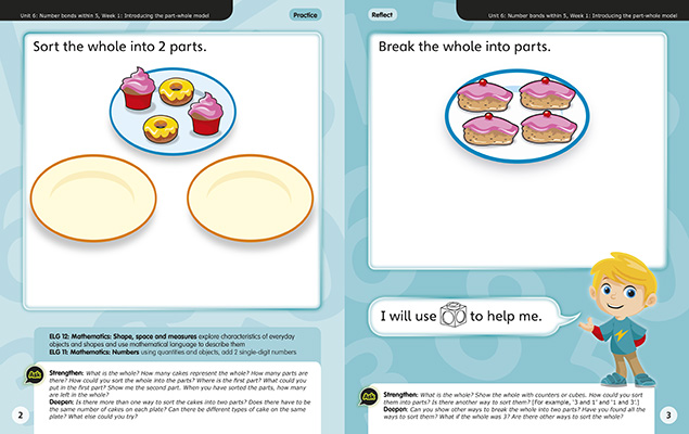 Gallery image for Power maths reception journal B spread