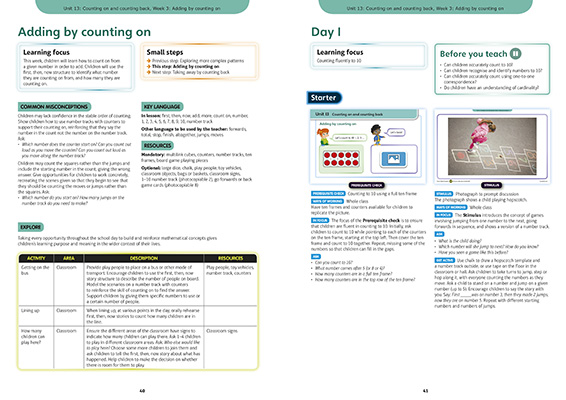 Gallery image for Power maths reception teacher guide C spread